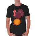 thumbnail image 1 of Awkward Styles Thanksgiving T-Shirt Happy Turkey Shirts for Men, 1 of 4