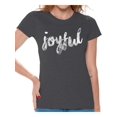 thumbnail image 1 of Awkward Styles Thanksgiving T-Shirt Joyful Shirts for Women, 1 of 4