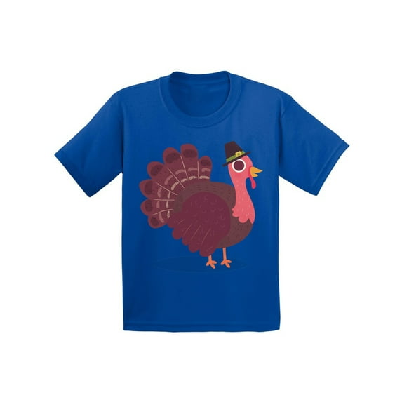 Awkward Styles Thanksgiving T-Shirt Pink Turkey Baby Shirt