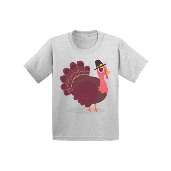 Awkward Styles Thanksgiving T-Shirt Pink Turkey Kids T Shirts