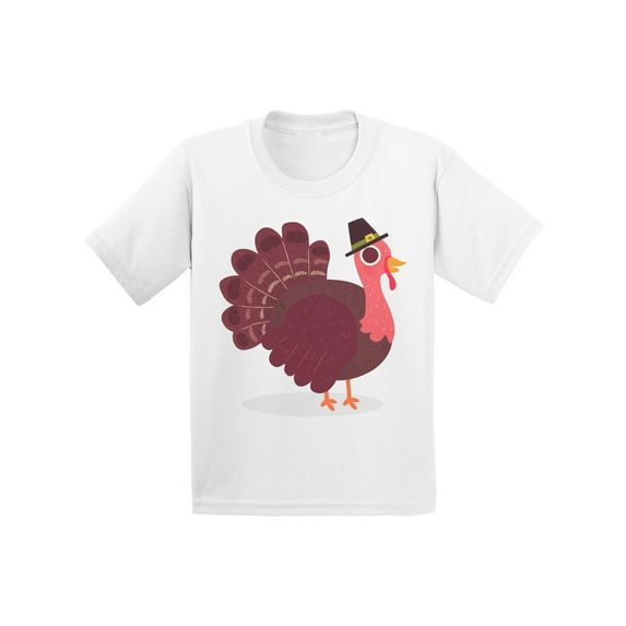 Awkward Styles Thanksgiving T-Shirt Pink Turkey Kids T Shirts