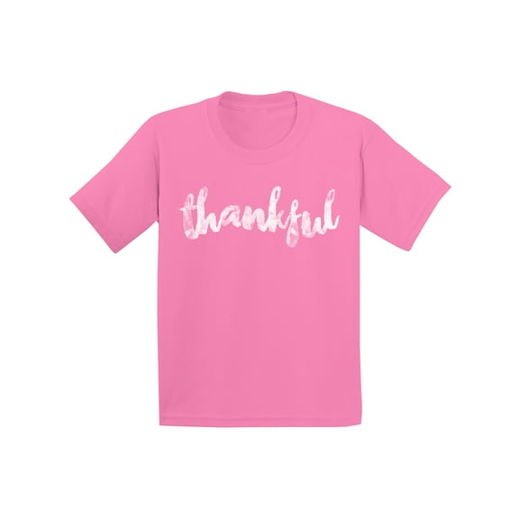 Awkward Styles Thanksgiving T-Shirt Thankful Kids T Shirts