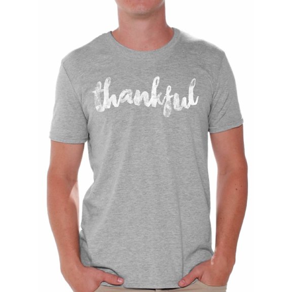 Awkward Styles Thanksgiving T-Shirt Thankful Shirts for Men