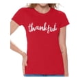 thumbnail image 1 of Awkward Styles Thanksgiving T-Shirt Thankful Shirts for Women, 1 of 4