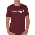 thumbnail image 1 of Awkward Styles Thanksgiving T-Shirt Truly Blessed Shirts for Men, 1 of 4