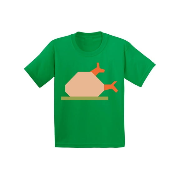 Awkward Styles Thanksgiving T-Shirt Turkey Dinner Kids T Shirts