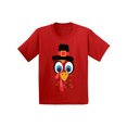 thumbnail image 1 of Awkward Styles Thanksgiving T-Shirt Turkey Face Kids T Shirts, 1 of 4