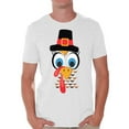 thumbnail image 1 of Awkward Styles Thanksgiving T-Shirt Turkey Face Shirts for Men, 1 of 4