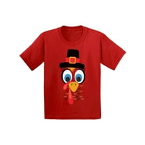 Awkward Styles Girls Thanksgiving Shirts Toddler Turkey Face T-shirt