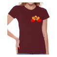 thumbnail image 1 of Awkward Styles Thanksgiving T-Shirt Turkey T Shirts for Women Pocket Print, 1 of 4