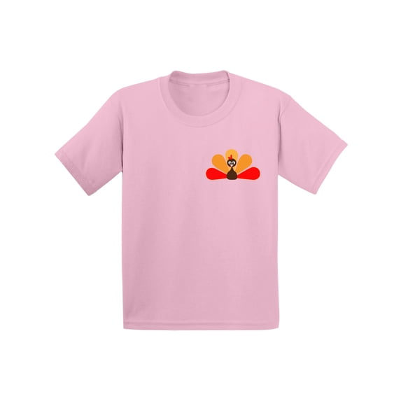 Awkward Styles Thanksgiving T-Shirt Turkey Toddler Shirt Pocket Print