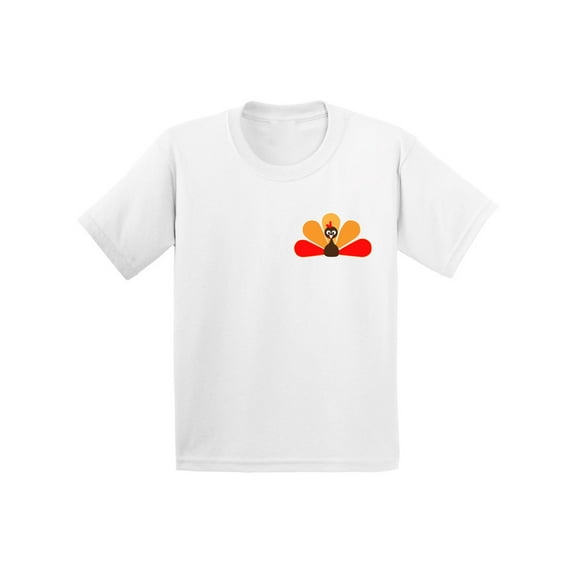 Awkward Styles Thanksgiving T-Shirt Turkey Toddler Shirt Pocket Print