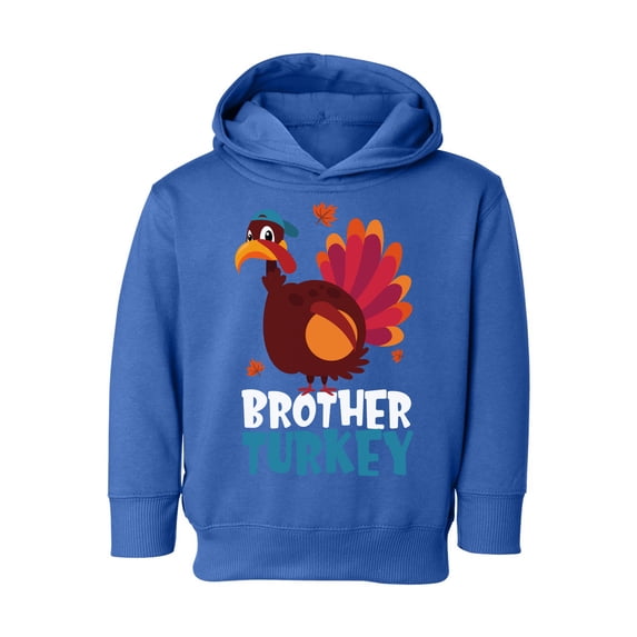 Awkward Styles Thanksgiving Toddler Hoodie Brother Turkey Fleece Hooded Sweatshirt