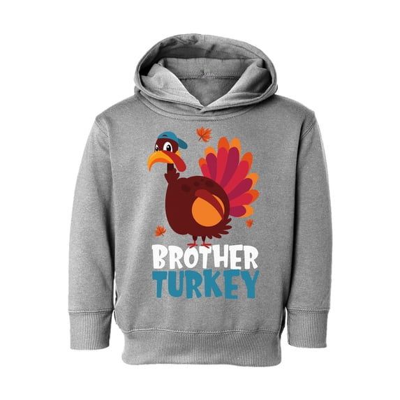 Awkward Styles Thanksgiving Toddler Hoodie Brother Turkey Fleece Hooded Sweatshirt