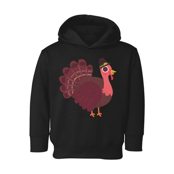 Awkward Styles Thanksgiving Toddler Hoodie Pink Turkey Fleece Hooded Sweatshirt