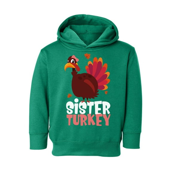 Awkward Styles Thanksgiving Toddler Hoodie Sister Turkey Fleece Hooded Sweatshirt