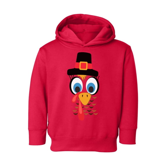 Awkward Styles Thanksgiving Toddler Hoodie Turkey Face Fleece Hooded Sweatshirt