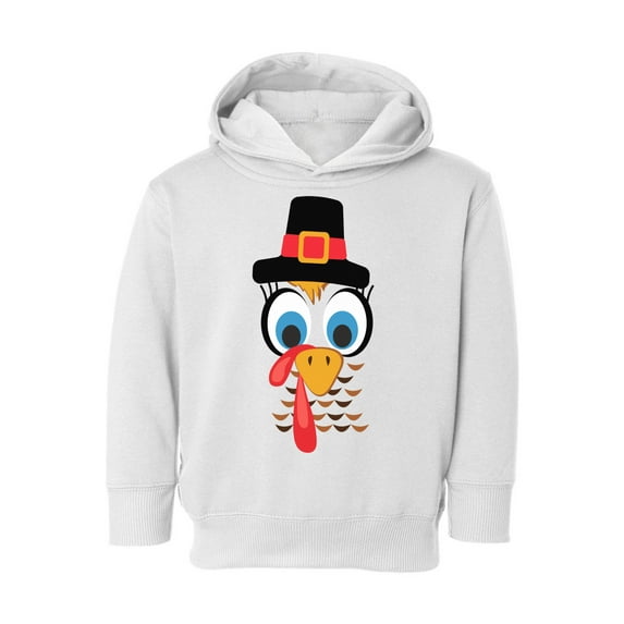 Awkward Styles Thanksgiving Toddler Hoodie Turkey Face Fleece Hooded Sweatshirt