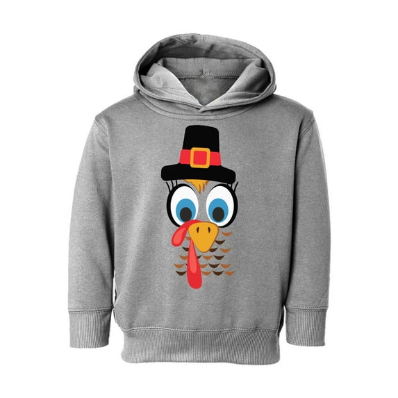 Awkward Styles Thanksgiving Toddler Hoodie Turkey Face Fleece Hooded Sweatshirt