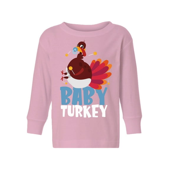 Awkward Styles Thanksgiving Toddler Long Sleeve Shirt Baby Turkey Kids T-Shirt