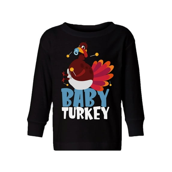 Awkward Styles Thanksgiving Toddler Long Sleeve Shirt Baby Turkey Kids T-Shirt