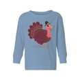 thumbnail image 1 of Awkward Styles Thanksgiving Toddler Long Sleeve Shirt Pink Turkey Kids T-Shirt, 1 of 5