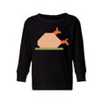 thumbnail image 1 of Awkward Styles Thanksgiving Toddler Long Sleeve Shirt Turkey Dinner Kids T-Shirt, 1 of 5