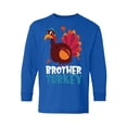 thumbnail image 1 of Awkward Styles Thanksgiving Youth Sweatshirt Brother Turkey Crewneck Tee for Kids, 1 of 4
