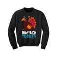 thumbnail image 1 of Awkward Styles Thanksgiving Youth Sweatshirt Brother Turkey Crewneck Tops for Kids, 1 of 4