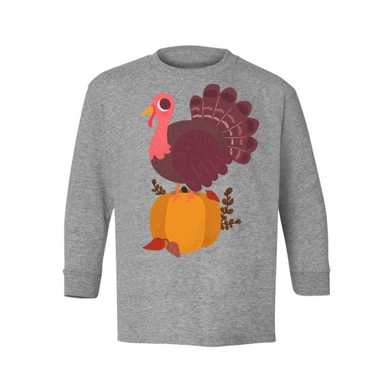 Awkward Styles Thanksgiving Youth Sweatshirt Happy Turkey Crewneck Tee for Kids