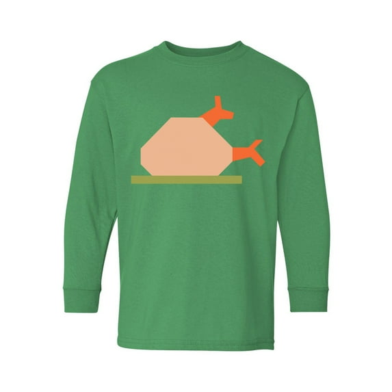 Awkward Styles Thanksgiving Youth Sweatshirt Turkey Dinner Crewneck Tee for Kids