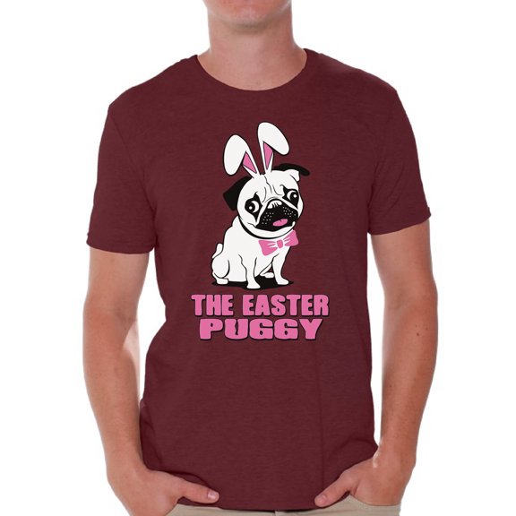 Awkward Styles The Easter Puggy Tshirt Easter T Shirt Men Easter Pug Shirt Funny Easter Shirt for Men Easter Holiday Gifts for Him Easter Party Outfit Pug Shirt for Easter Gifts for Dog Lovers