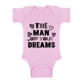 thumbnail image 1 of Awkward Styles The Man Of Your Dreams Short Sleeve Bodysuit for Baby Valentine's Day One Piece Valentine's Day Gifts for Baby Boy Valentine's Day Baby Romper Cute Gifts for Boys Mom Baby Boy Bodysuit, 1 of 4
