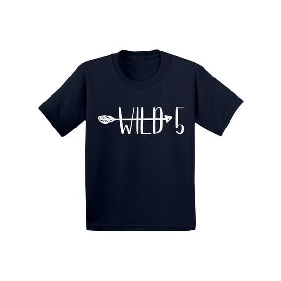 Awkward Styles Themed Party for Kids Arrow Shirt Print Clothes Wild T Shirt Outfit I'm Five Gifts for 5 Year Old Birthday 5th Birthday Toddler B Day Shirts for Boys Shirt for Girls Wild
