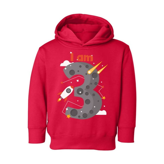 Awkward Styles Third Birthday Baby Toddler Hoodie Space Boys Girls 3rd Birthday I am Three B-day Hooded Sweatshirt for Kids Cute Rocket Birthday Shirt 3 Years Old Looks Like