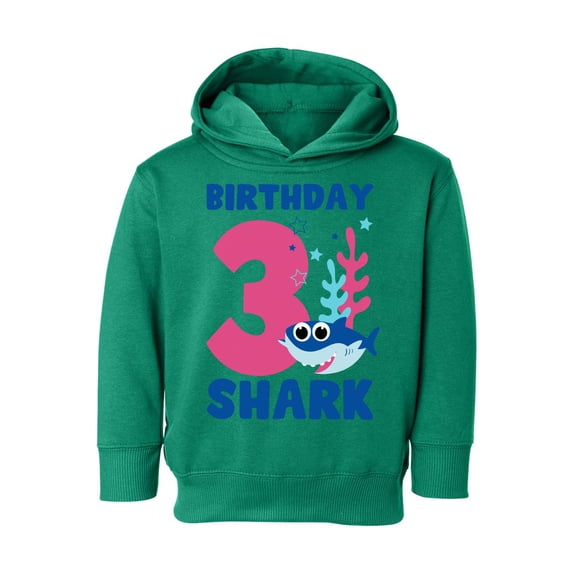 Awkward Styles Third Birthday Hoodie B-day Shark Toddler Hooded Sweatshirt Shark Birthday