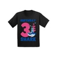 thumbnail image 1 of Awkward Styles Third Birthday T-shirt B-day Shark Toddler Shirt Shark Birthday, 1 of 4
