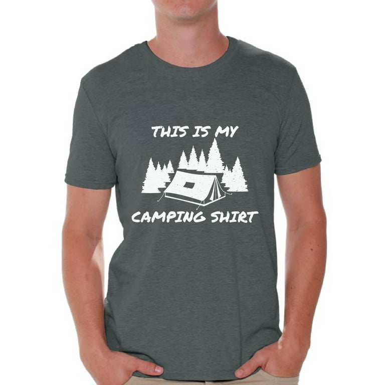 Awkward Styles This is My Camping Shirt Cute Camp Shirts for Men Camping  Accessories Camp Clothes for Him I Like Camping Shirt for Boyfriend Camping
