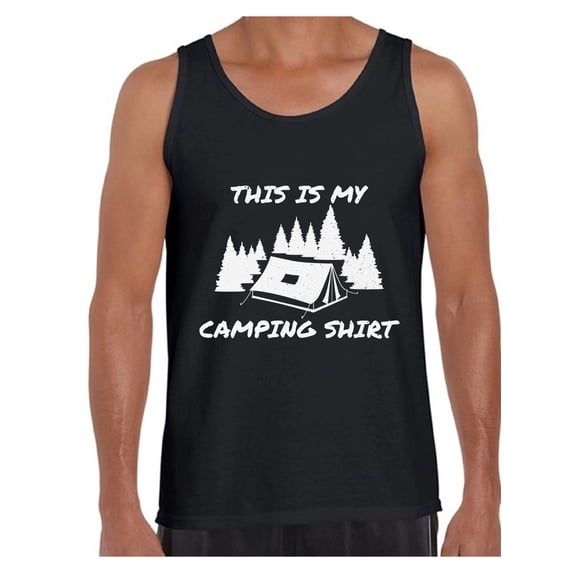 Awkward Styles This is My Camping Shirt Camping Tank Top for Men Camp Shirts for Men Camping Accessories Camp Clothes for Him I Like Camping Tanks for Boyfriend Camping Lovers Gifts Camping T-Shirt