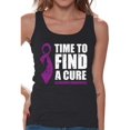 thumbnail image 1 of Awkward Styles Time to Find a Cure Clothes for Women Team Alzheimer Tanks Endalz Tshirt for Ladies Alzheimers Gifts Alzheimer Shirts Endalz Clothing Collection Endalz Tank Top Shirt Alzheimer Shirts, 1 of 4
