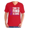 thumbnail image 1 of Awkward Styles Time to Find a Cure V Neck Shirt for Men Alzheimer Shirts Endalz Clothes Alzheimer T-Shirt for Husband Alzheimers Awareness Gifts Endalz Shirts Alzheimer Clothing for Men, 1 of 4