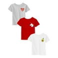 thumbnail image 1 of Awkward Styles Toddler 4T Girls Shirts Toddler Girl Clothes Outfits for 4 Years Old Girls Toddler Shirts Heart Unicorn Avocado Pack of 3, 1 of 3