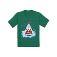 thumbnail image 1 of Awkward Styles Toddler Christmas Shirt for Toddler Boys Christmas Shirt for Toddler Girls Santa in Shark T-Shirt, 1 of 4