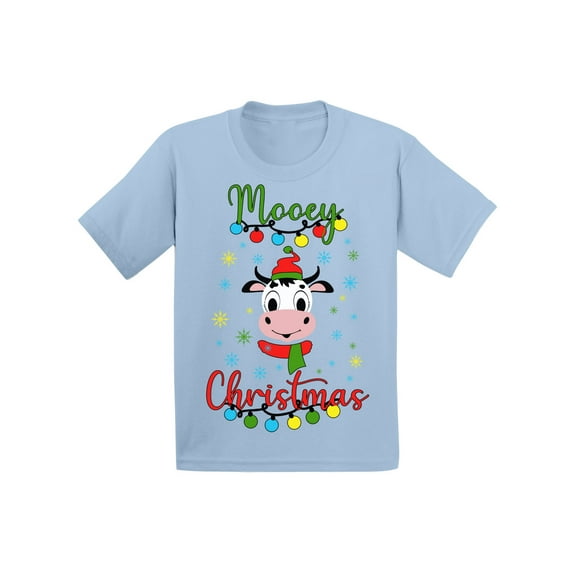 Awkward Styles Toddler Christmas Shirt for Toddler Girls Christmas Shirt for Toddler Boys Mooey T-Shirt