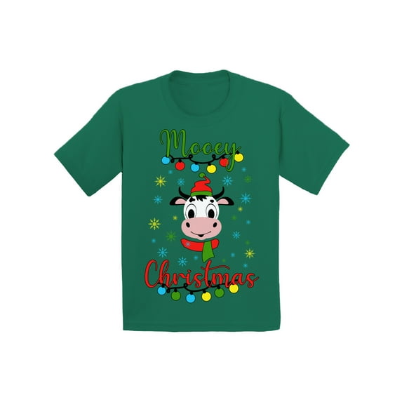 Awkward Styles Toddler Christmas Shirt for Toddler Girls Christmas Shirt for Toddler Boys Mooey T-Shirt