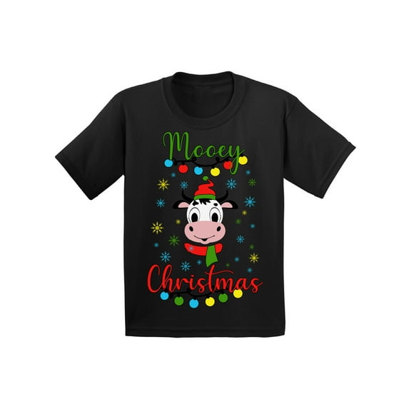 Awkward Styles Toddler Christmas Shirt for Toddler Girls Christmas Shirt for Toddler Boys Mooey T-Shirt