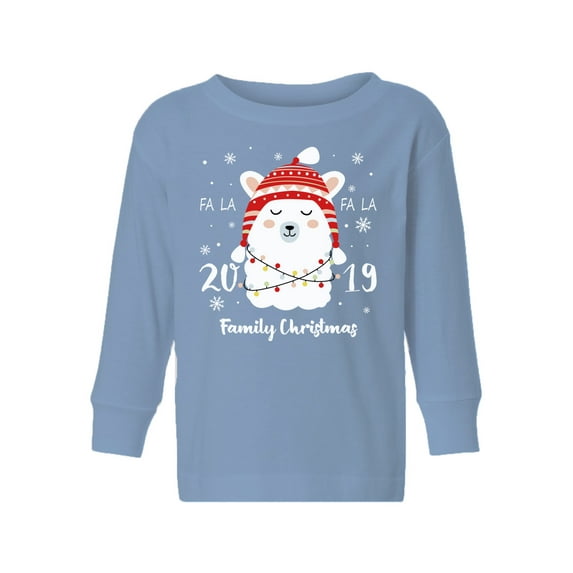 Awkward Styles Toddler Christmas Sweater Long Sleeve Toddler Christmas Shirt for Boys Girls Fa La Llama Sweater