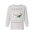 thumbnail image 1 of Awkward Styles Toddler Christmas Sweater Long Sleeve Toddler Christmas Shirt for Boys Girls Santa with Unicorn Sweater, 1 of 4