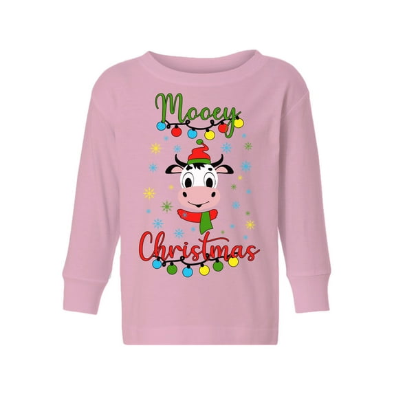 Awkward Styles Toddler Christmas Sweater Long Sleeve Toddler Christmas Shirt for Girls Boys Mooey Sweater
