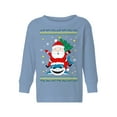 thumbnail image 1 of Awkward Styles Toddler Christmas Sweater Long Sleeve Toddler Christmas Shirt for Girls Boys Santa with Shark Sweater, 1 of 4